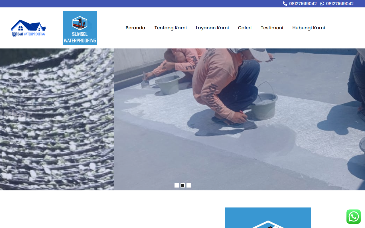 Bam Dan Sumsel Waterproofing Desktop