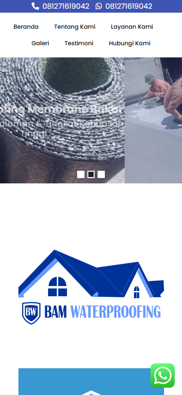 Bam Dan Sumsel Waterproofing Mobile