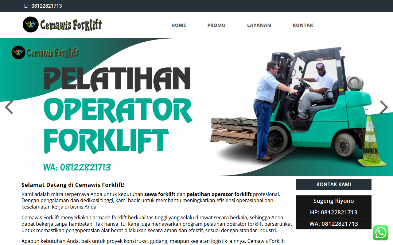 Cemawis Forklift Desktop