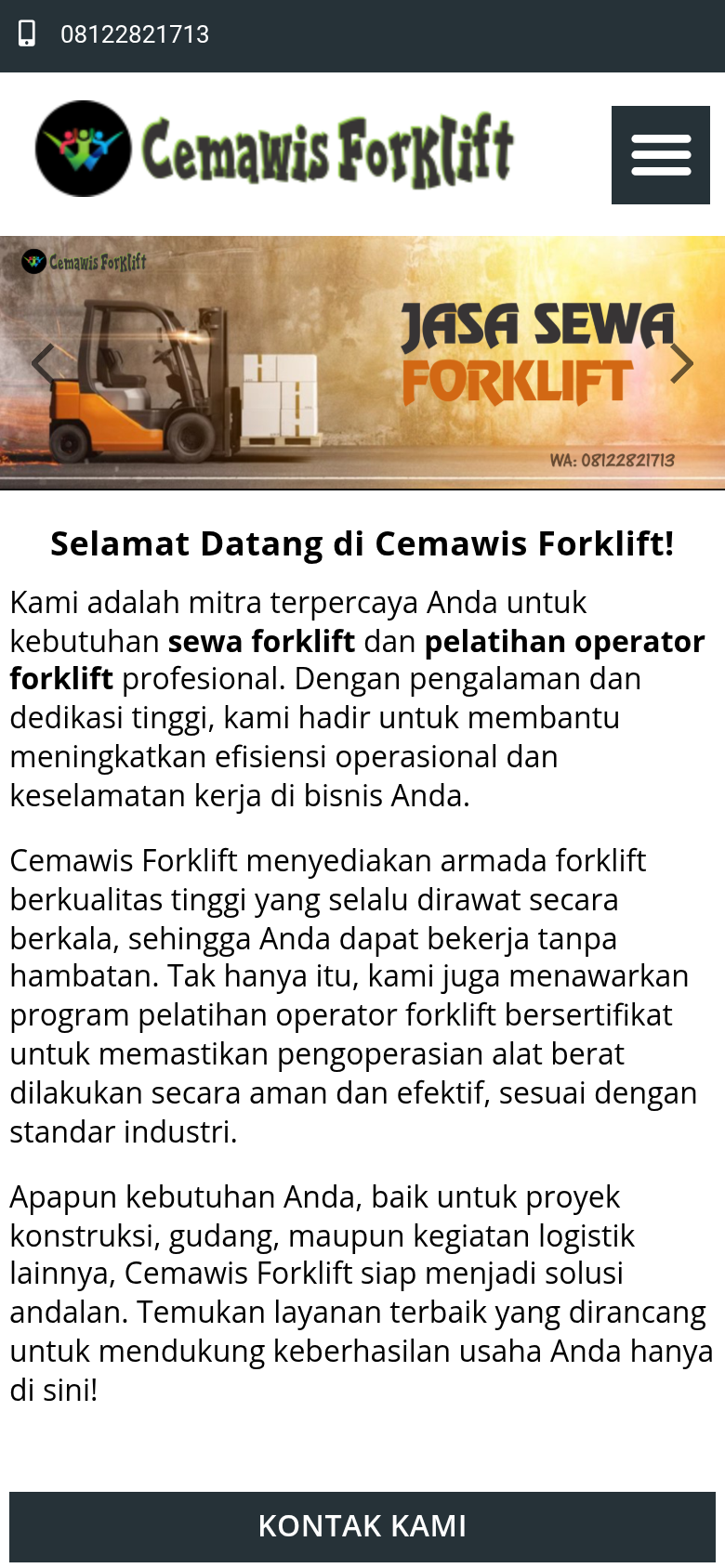 Cemawis Forklift Mobile
