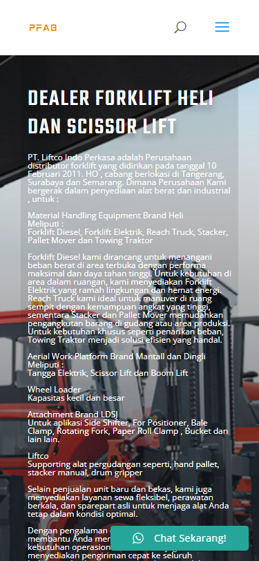 Dealer Heli Forklift Mobile