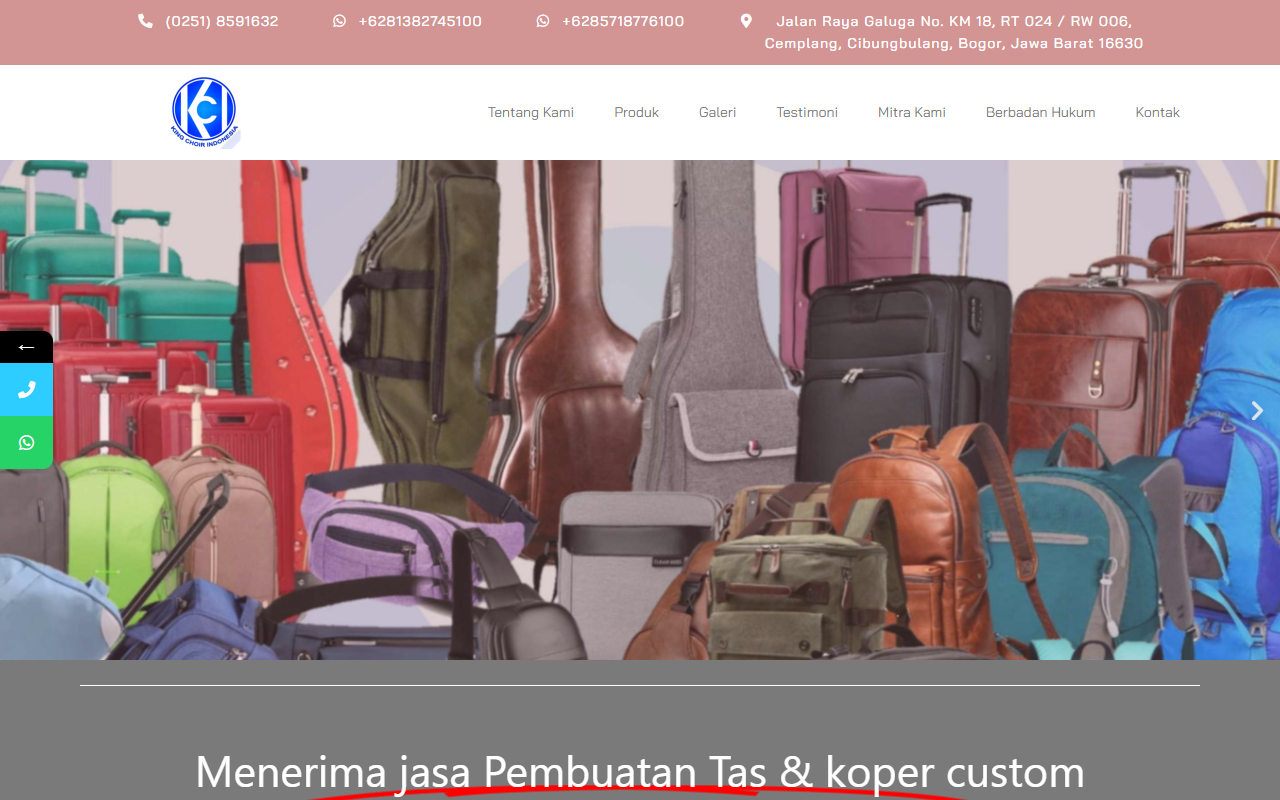Jasa Pembuatan Tas Custom Desktop