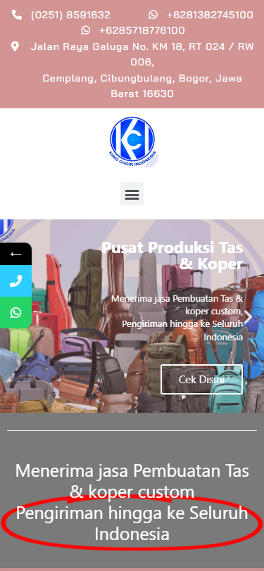 Jasa Pembuatan Tas Custom Mobile