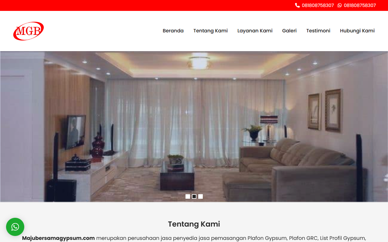 Maju Bersama Gypsum Desktop