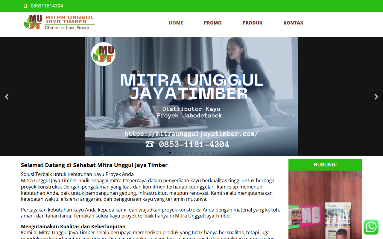 Mitra Unggul Jaya Timber Desktop