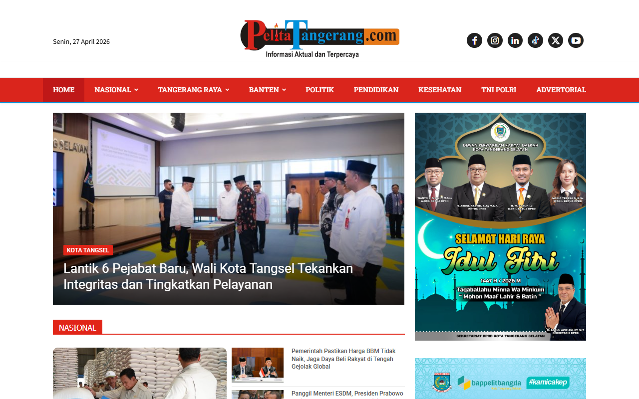 Pelita Tangerang Desktop