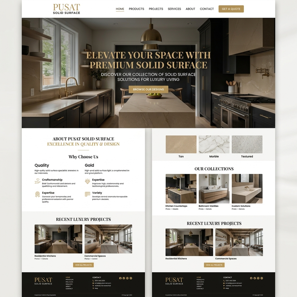 Pusat Solid Surface Desktop