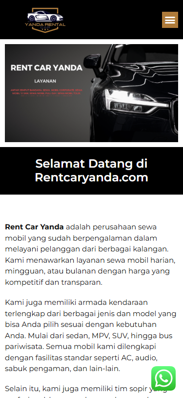 Rent Car Yanda Mobile