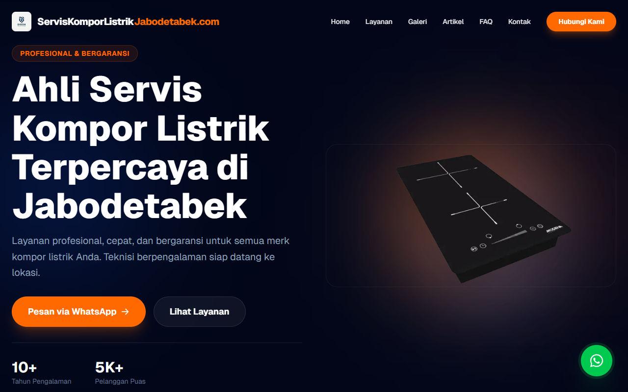 Servis Kompor Listrik Desktop