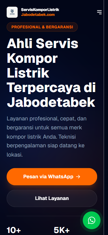 Servis Kompor Listrik Mobile