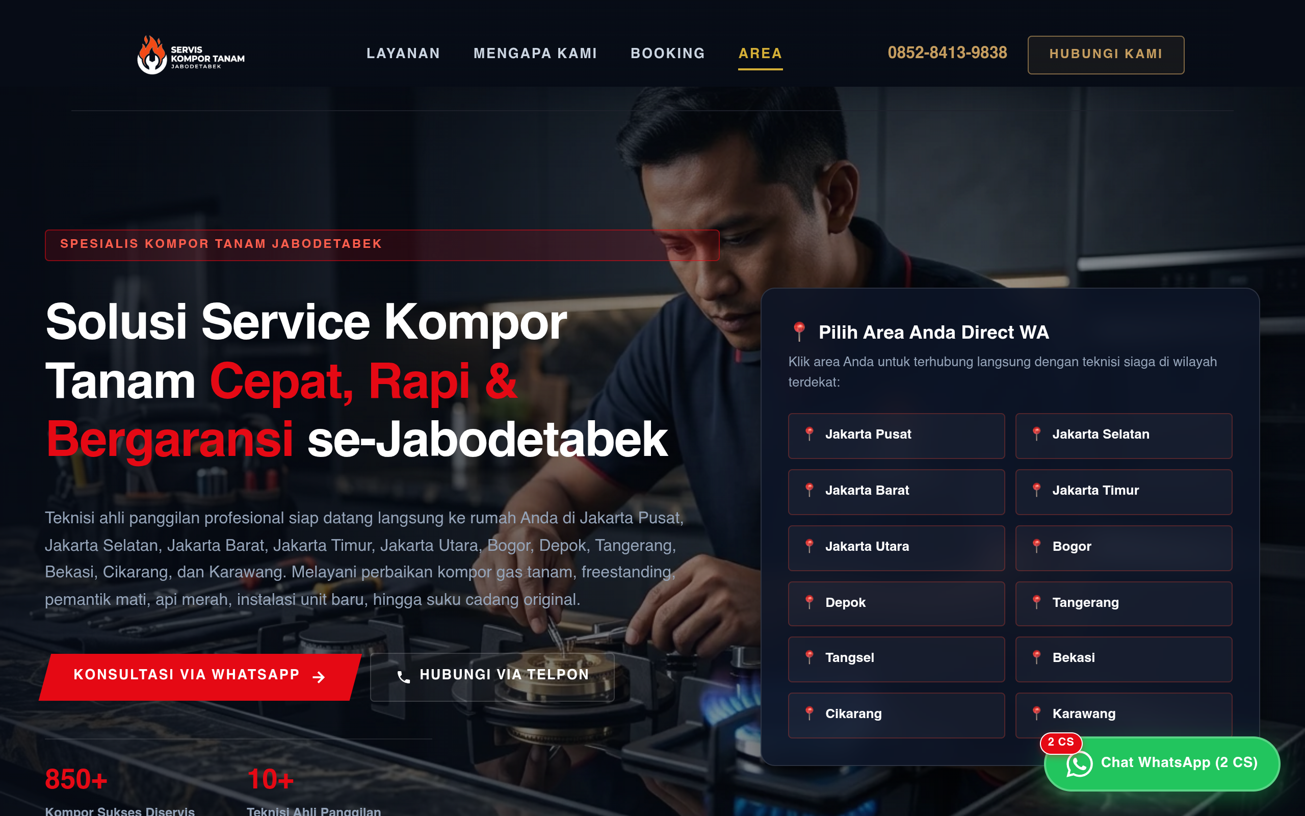 Servis Kompor Tanam Jabodetabek Desktop