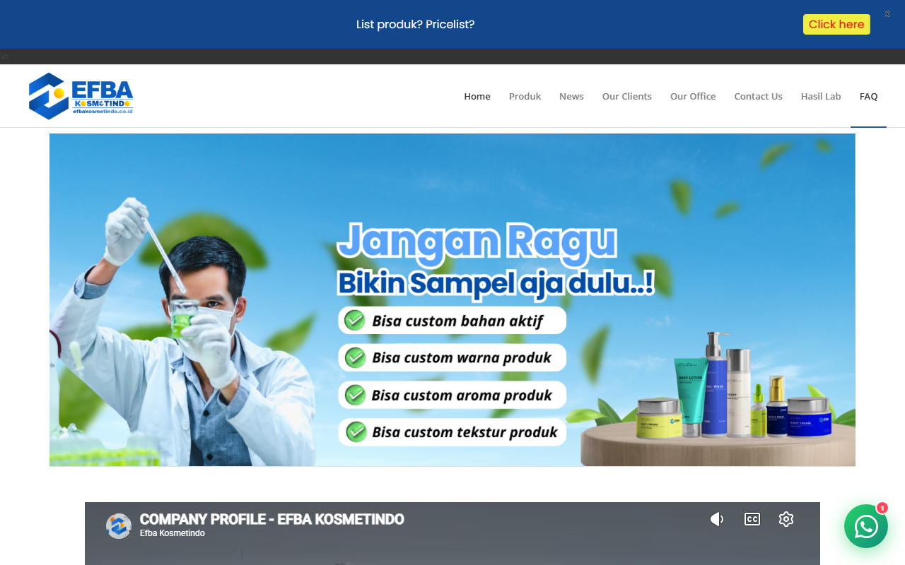EFBA Kosmetindo Desktop