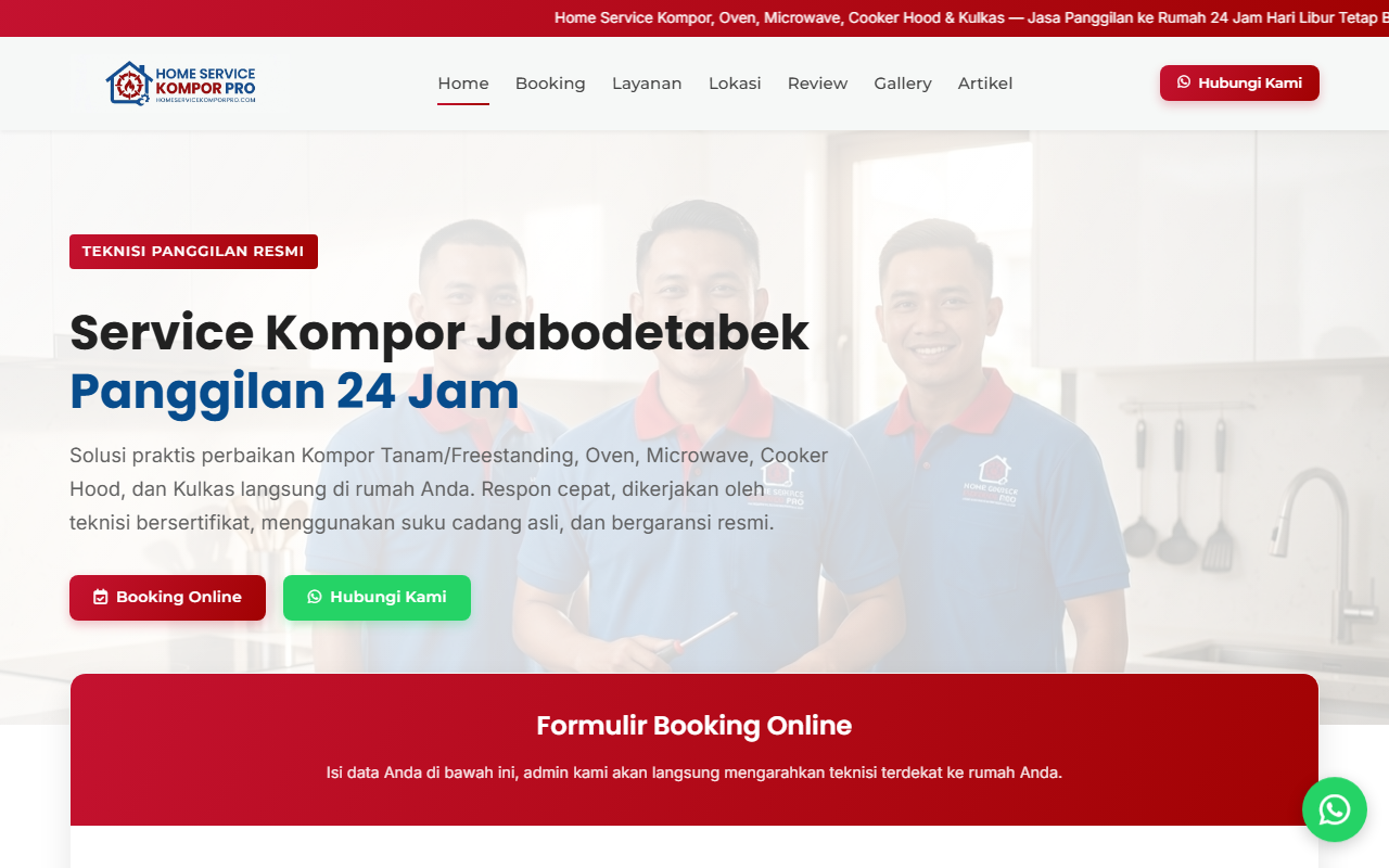 Home Service Kompor Pro Desktop