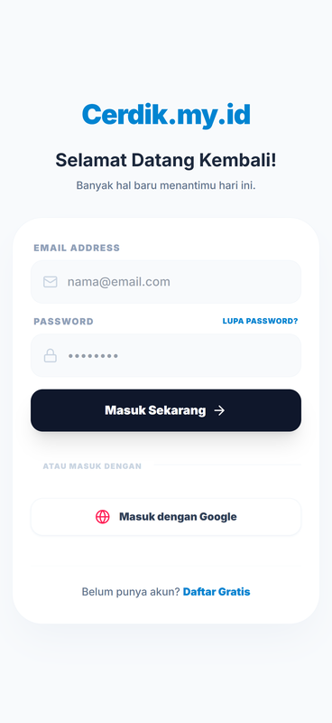 APLIKASI LATIHAN SOAL Mockup 1