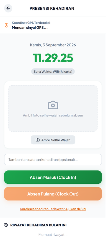 APLIKASI ABSENSI DAN PENGGAJIAN KARYAWAN Mockup 4