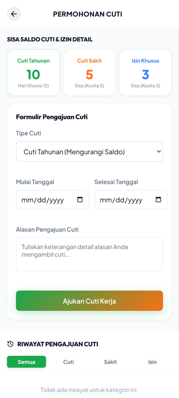 APLIKASI ABSENSI DAN PENGGAJIAN KARYAWAN Mockup 5